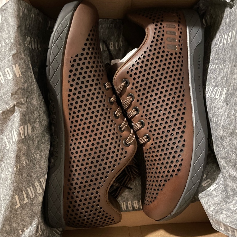 Nobull Brown Leather Trainers